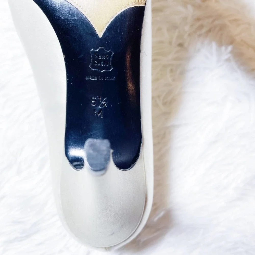 YSL Sleek VTG Silk Pointy Toe Heels SZ6.5 - Picture 3 of 8